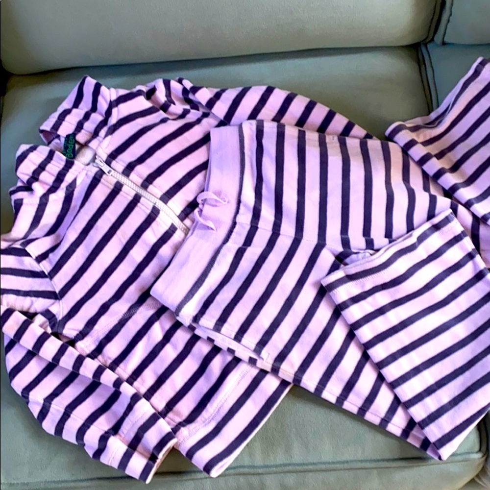 Mini boden velour track suit 5-6y